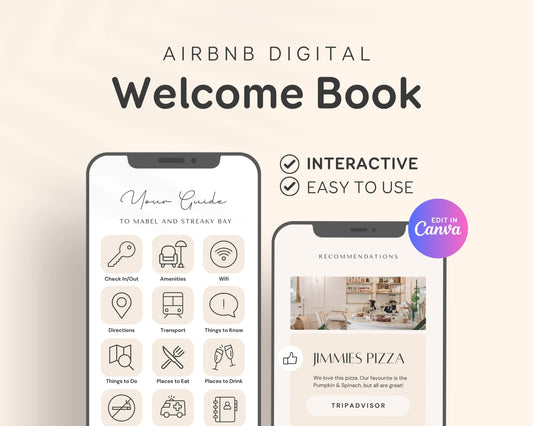 Unlock the Ultimate Guest Experience with Our Airbnb Welcome Guide Bundle: Seamlessly Blend Print and Digital for Unforgettable Stays