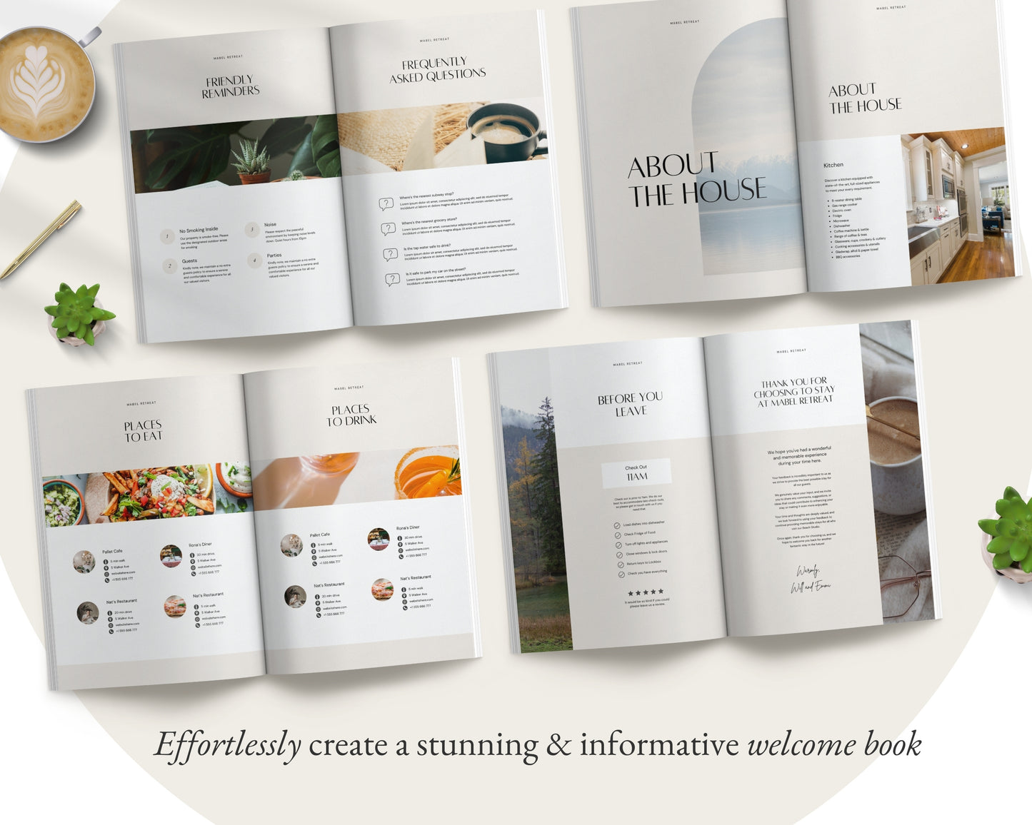 Airbnb Welcome Guidebook for Lake House Mountains Airbnb Welcome Book Template Airbnb Welcome Book Cabin Lodge Forest Green Taupe Rental EG2