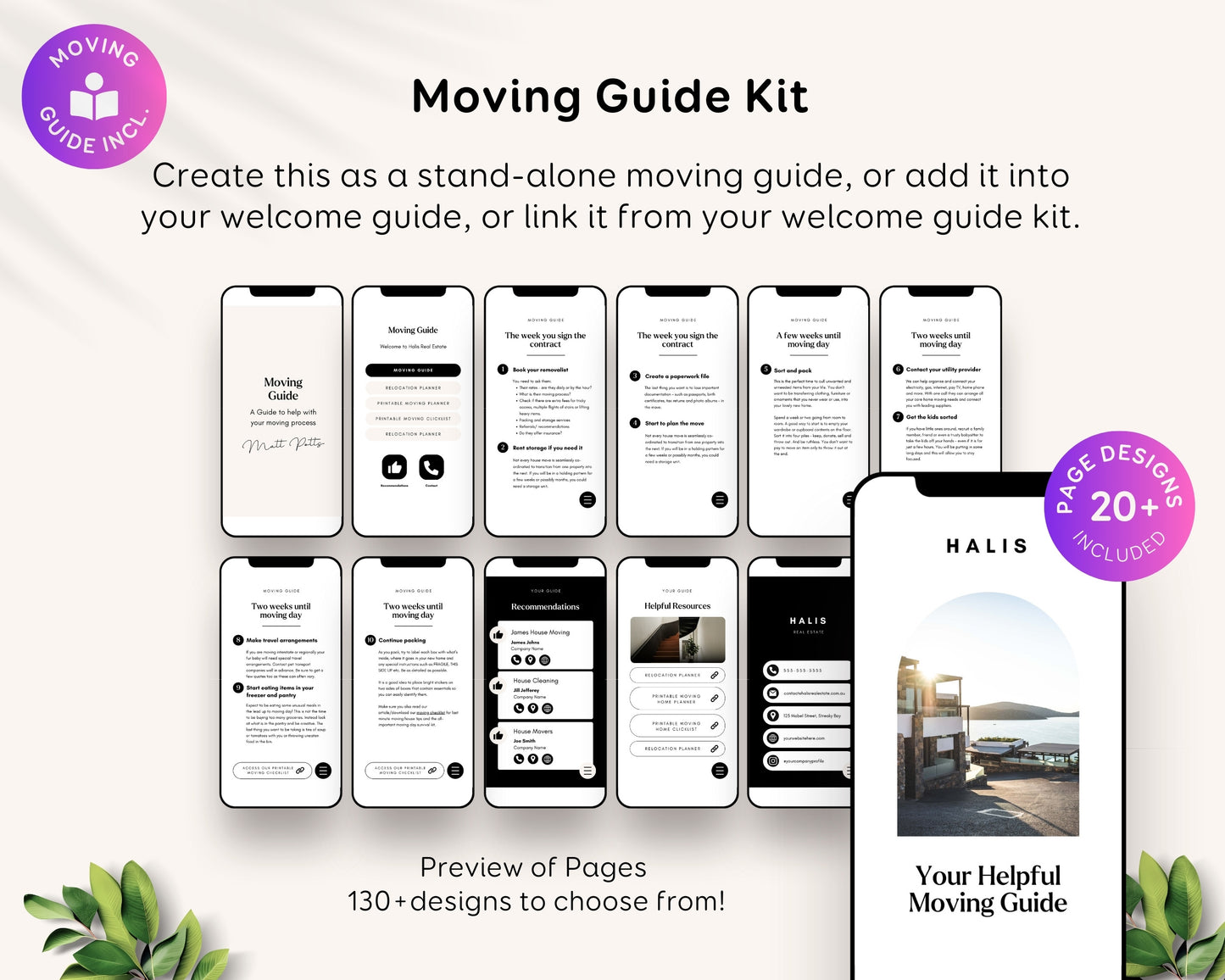 Digital Real Estate Agent Realtor Welcome New Client Guide Templates Canva, About Profile Marketing Digital Bundle Packet, New Buyer Seller