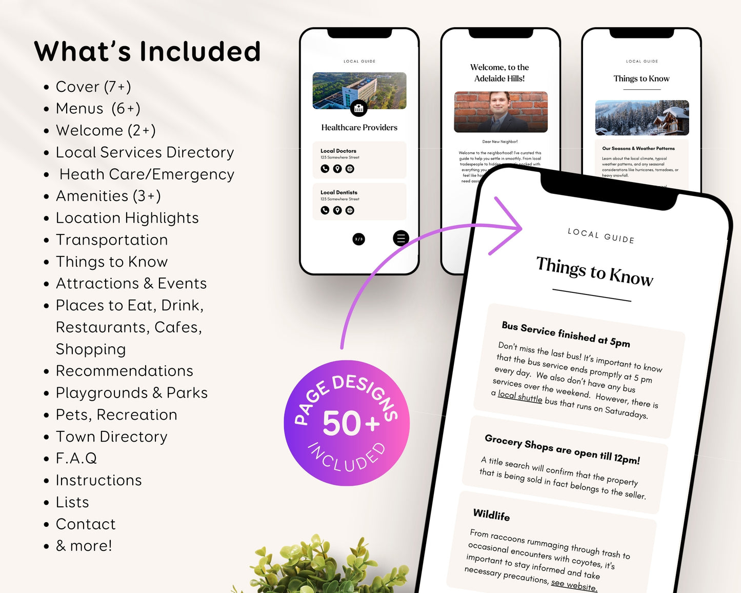 Relocation Local Community Digital & Printable Guide Template for Real Estate Agents, Realtors, City Guide, Cards Download PDF eBook Canva