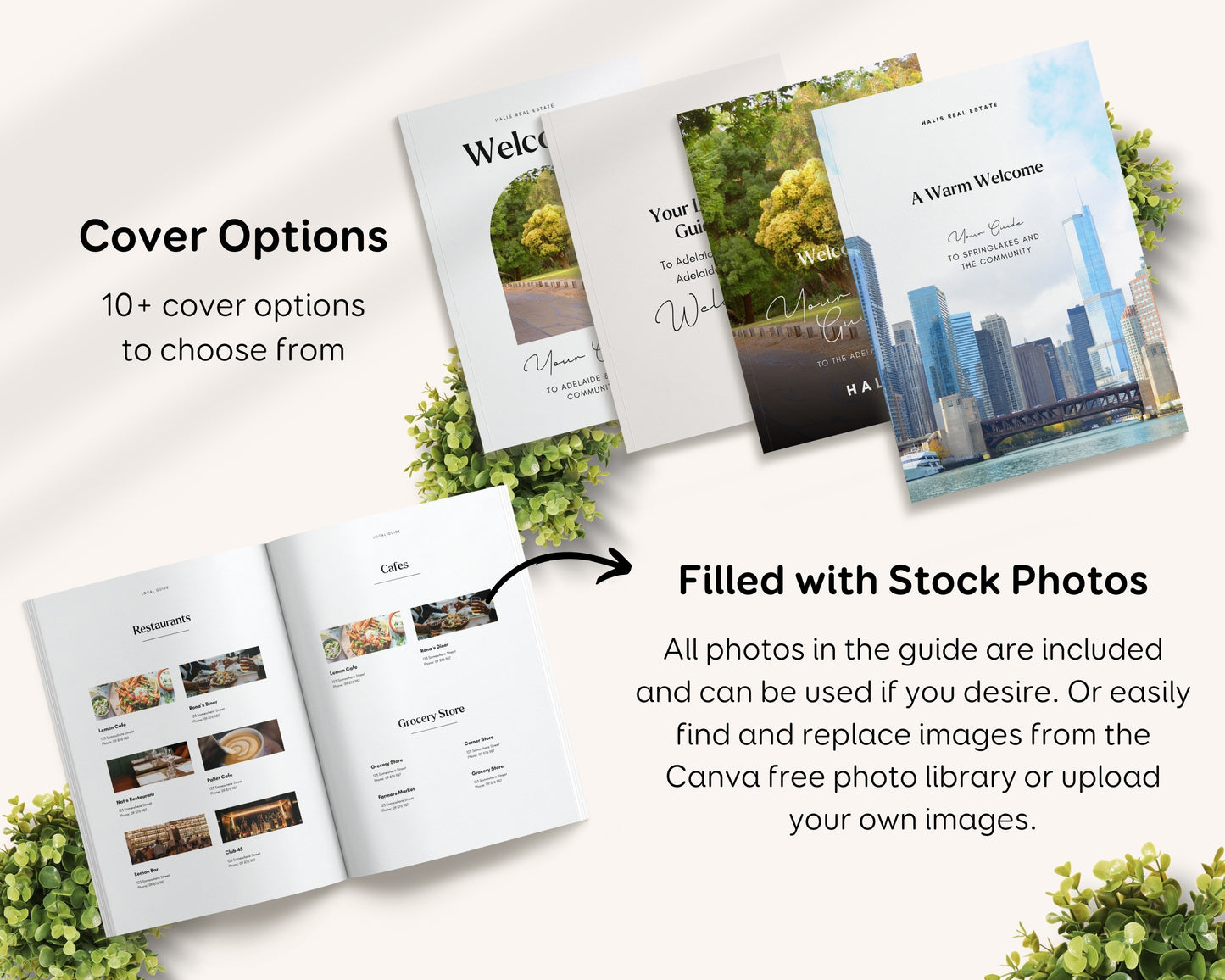 Local Community Guide Template Relocation Guide For Real Estate Realtor Marketing Neighborhood Guide City Guide Locals Newsletter, Canva RE1