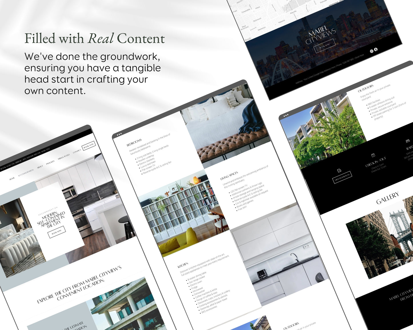 Lodging Bed and Breakfast Airbnb Accommodation Wix Premium Template