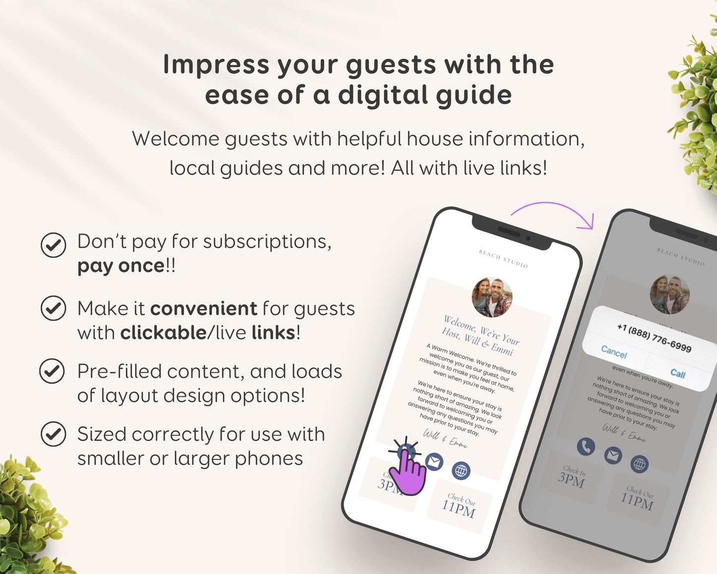 Beach House Welcome Book Digital & Printable Airbnb Welcome Book Template Beach House Vacation Rental Guidebook Canva House Manual, PDF BC1