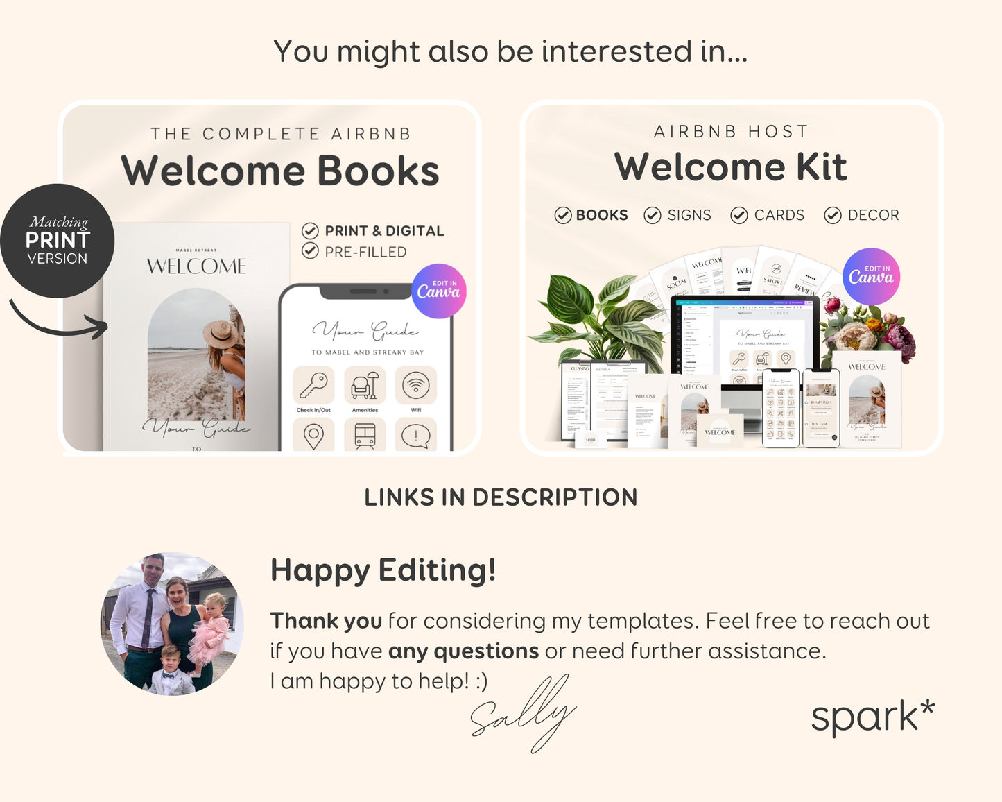 Modern Digital Airbnb Vacation Rental Welcome Guide