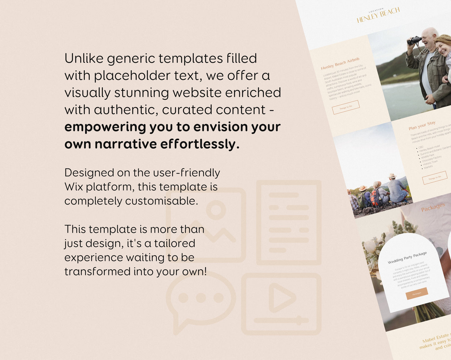 Bed & Breakfast Wix Theme Premium Template, Real Estate, Vrbo, Airbnb, Vacation Rental