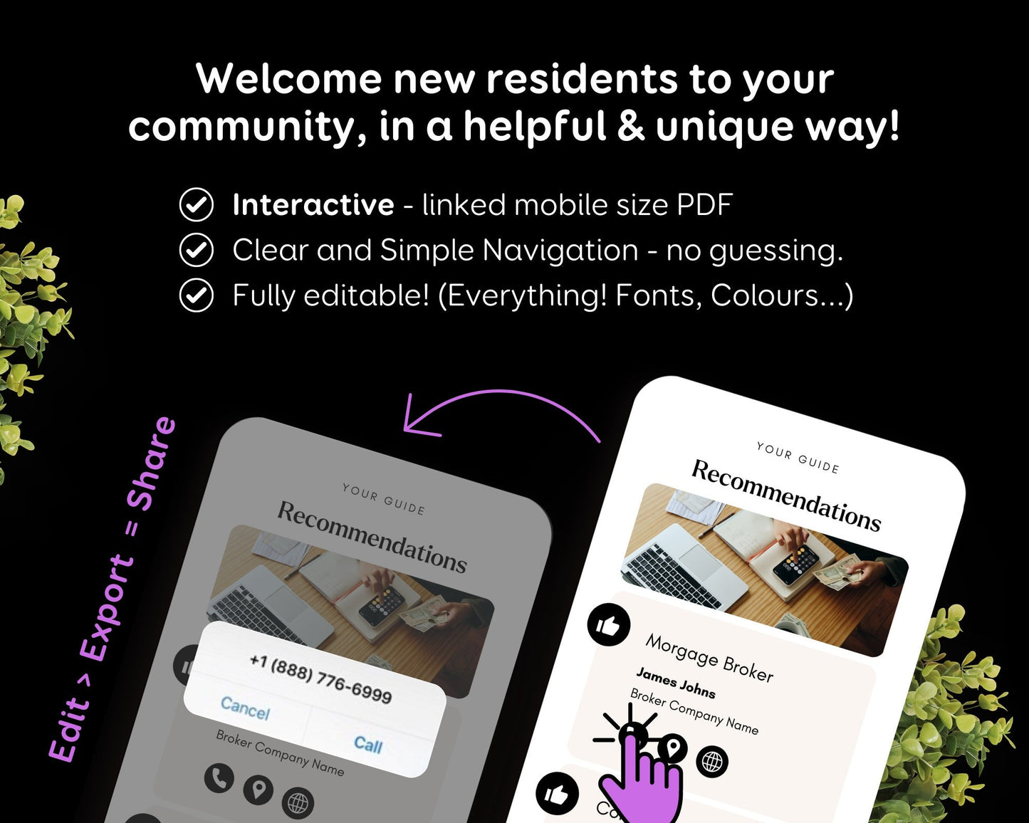 Relocation Local Community Digital & Printable Guide Template for Real Estate Agents, Realtors, City Guide, Cards Download PDF eBook Canva