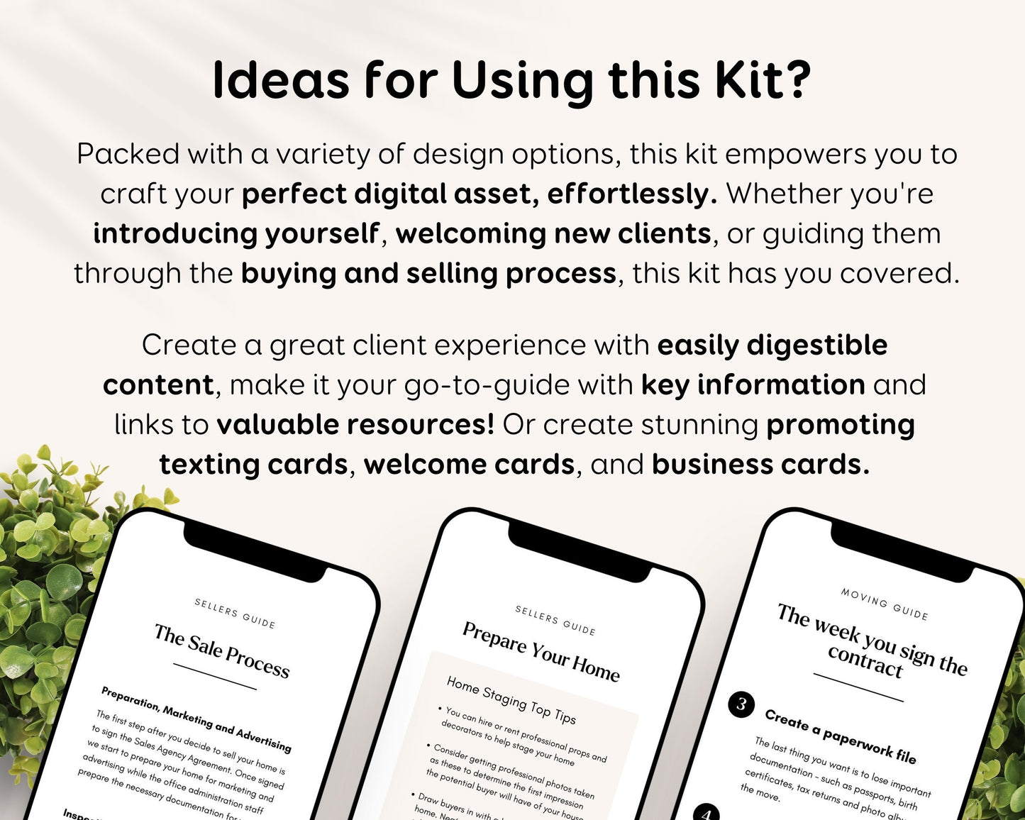 Digital Real Estate Agent Realtor Welcome New Client Guide Templates Canva, About Profile Marketing Digital Bundle Packet, New Buyer Seller
