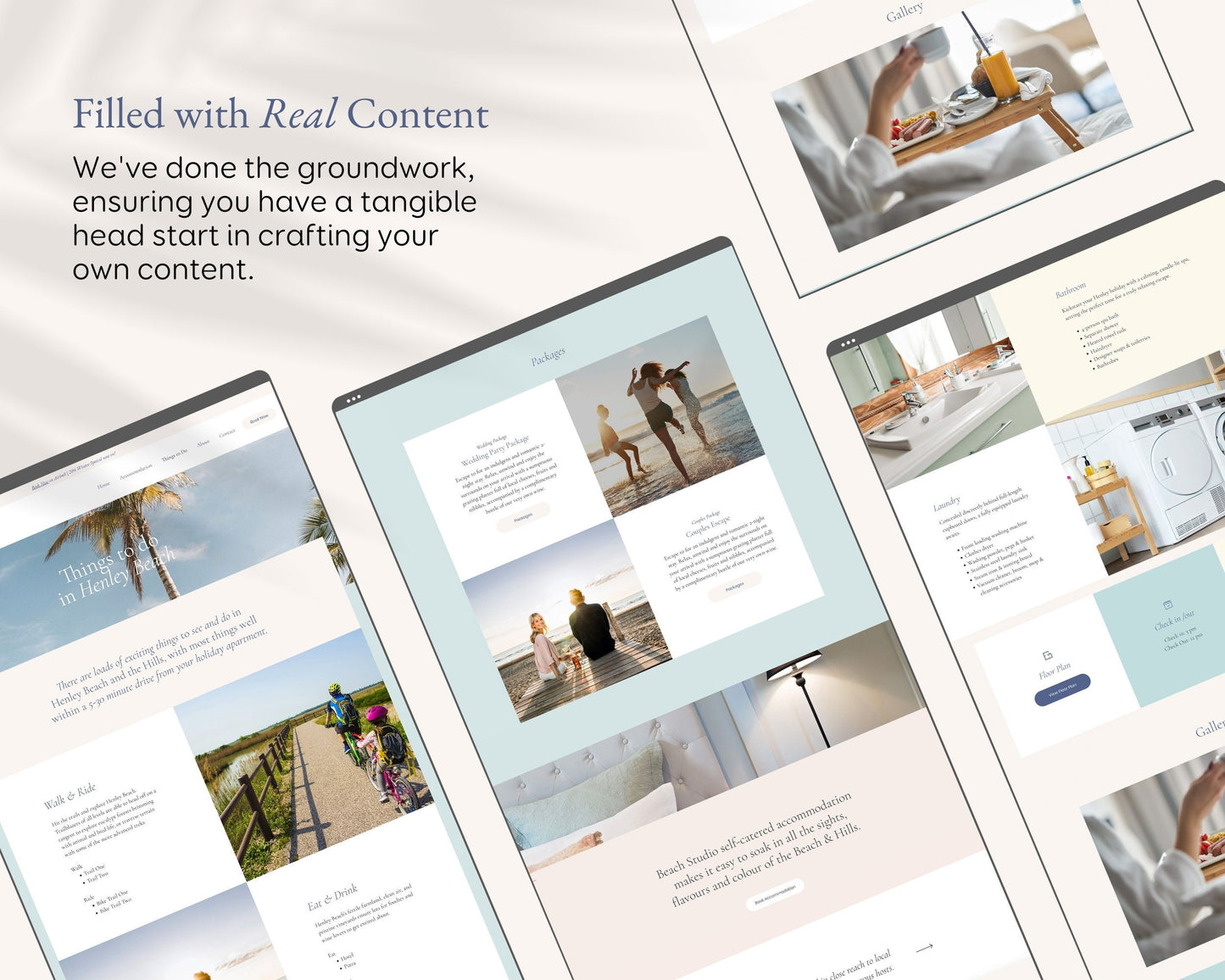 Premium Wix Template Real Estate Accommodation Vacation Rental