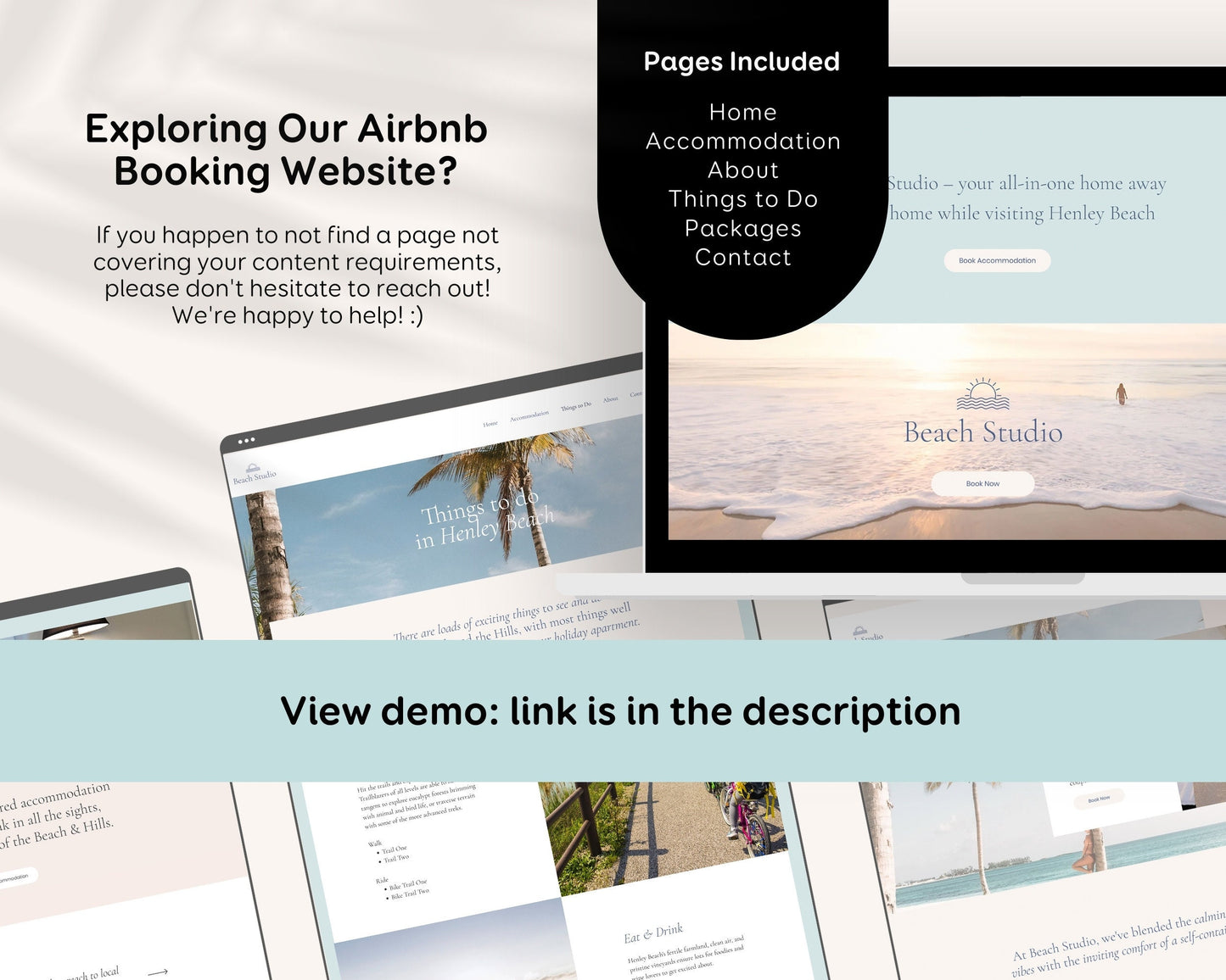 Premium Wix Template Real Estate Accommodation Vacation Rental