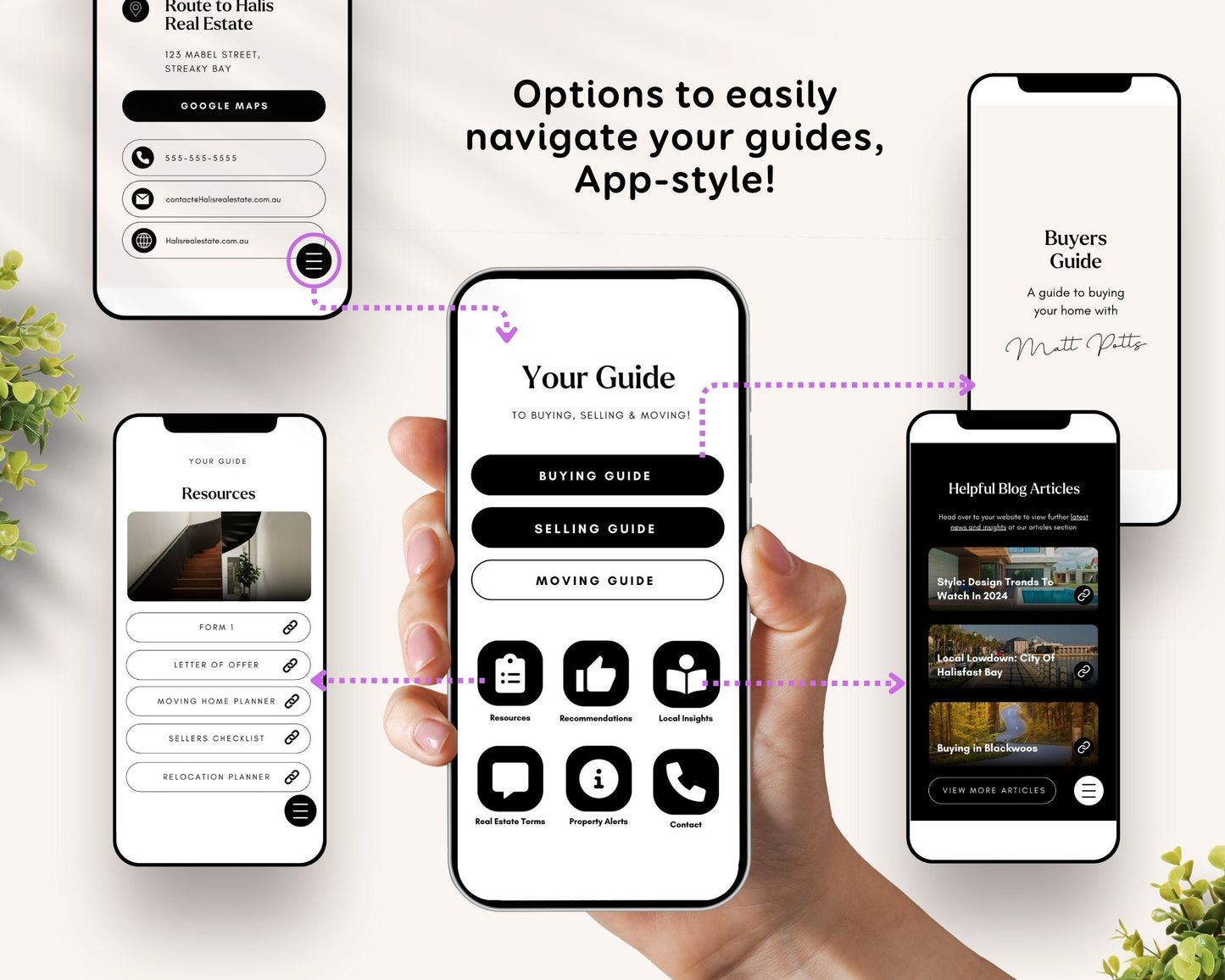 Digital Real Estate Agent Realtor Welcome New Client Guide Templates Canva, About Profile Marketing Digital Bundle Packet, New Buyer Seller