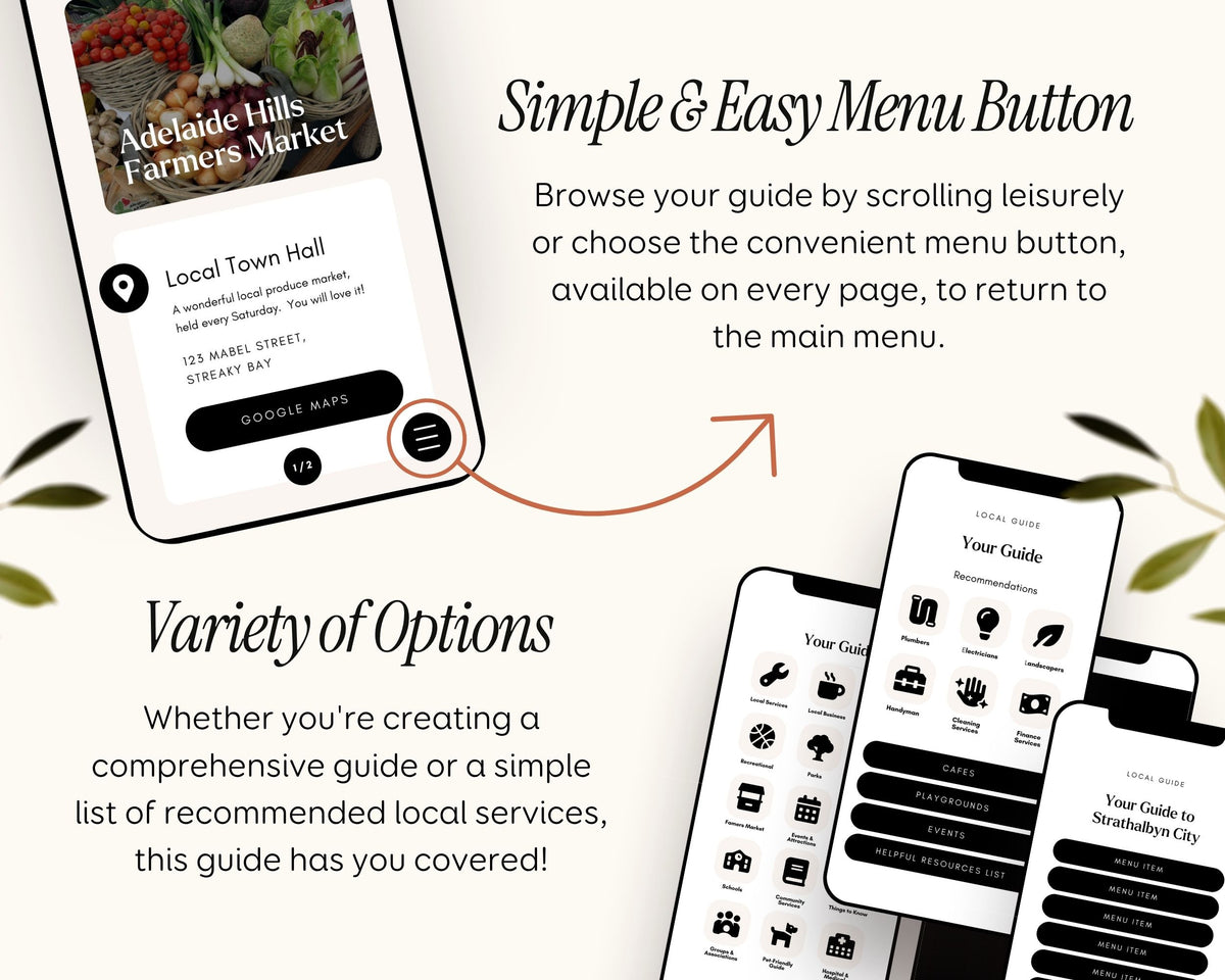 Realtor Local Community Guide Template for Real Estate Agents Marketing Relocation Community Welcome City Guide Digital Mobile ebook Canva