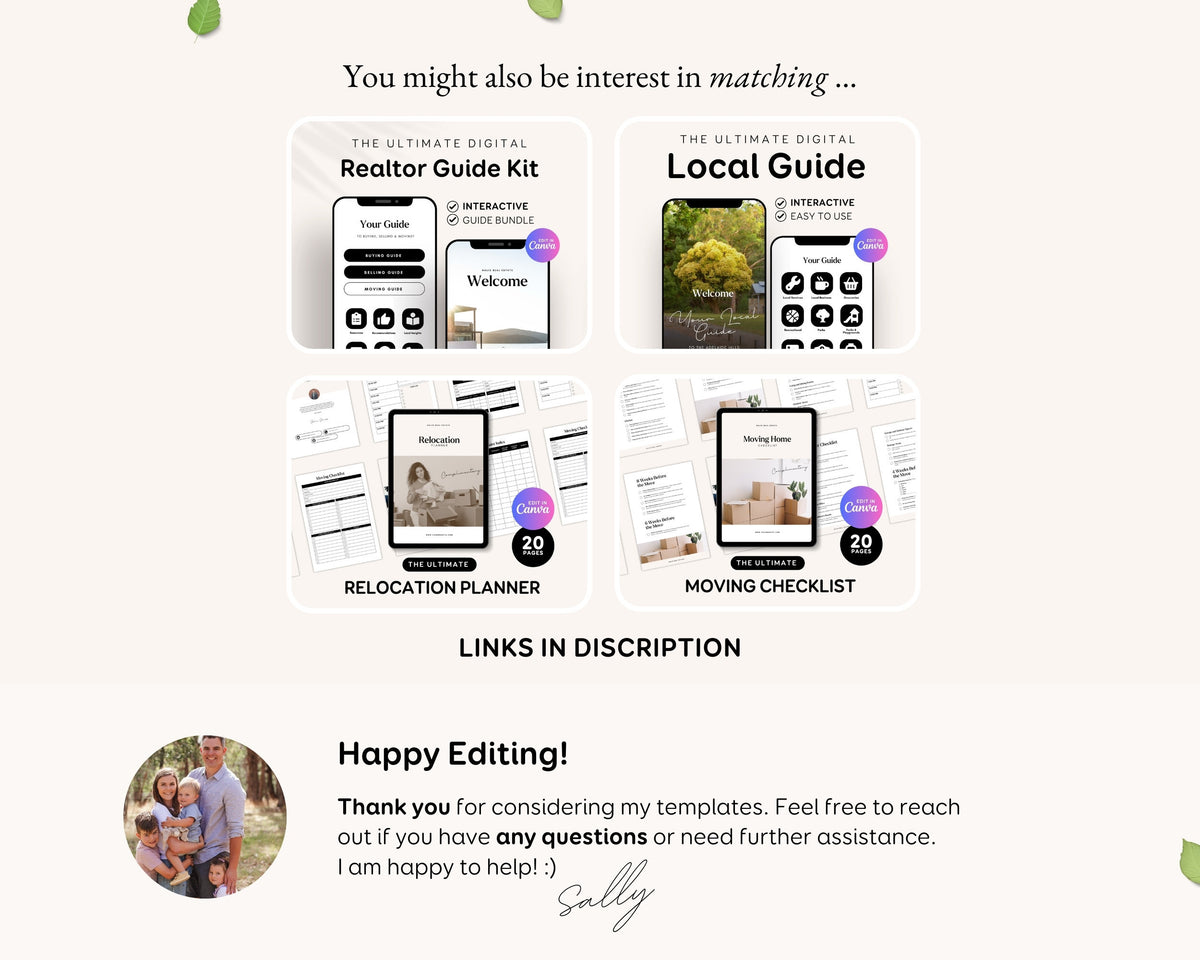 Real Estate Open House Property Listing Invite Template: Editable Digital Guide RE1