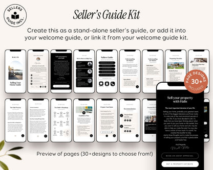 Digital Real Estate Agent Realtor Welcome New Client Guide Templates Canva, About Profile Marketing Digital Bundle Packet, New Buyer Seller