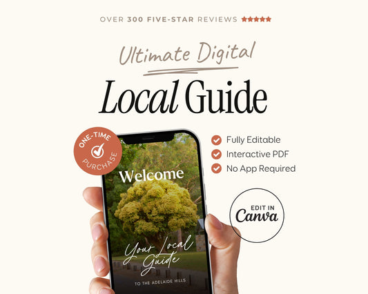 Realtor Local Community Guide Template for Real Estate Agents Marketing Relocation Community Welcome City Guide Digital Mobile ebook Canva