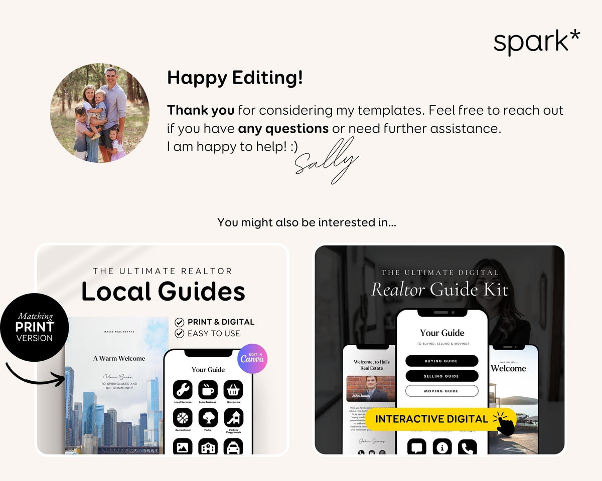 Local Guide Real Estate | Digital Realtor Relocation Guide | Real Estate Agent Community Guide, City Guide, Editable Canva Template RE1