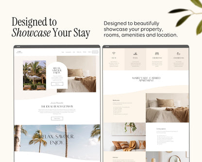 Bed and Breakfast, Vacation Rental Wix Website Theme