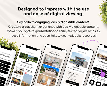 Real Estate Listing Guide: Modern Digital Flyer - Canva Editable Template RE1