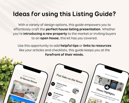 Real Estate Listing Guide: Modern Digital Flyer - Canva Editable Template RE1
