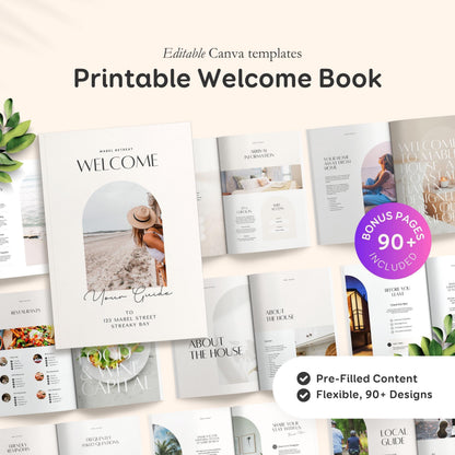 Airbnb Host Template Bundle - House Signs, Welcome Guide Books, Cleaning Checklists & More! EG2