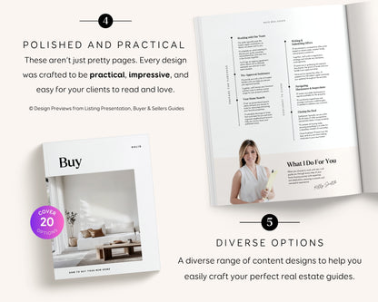 Real Estate Agent Canva Template Bundle: Buyer Seller Guides (Printable Editable Digital Download)