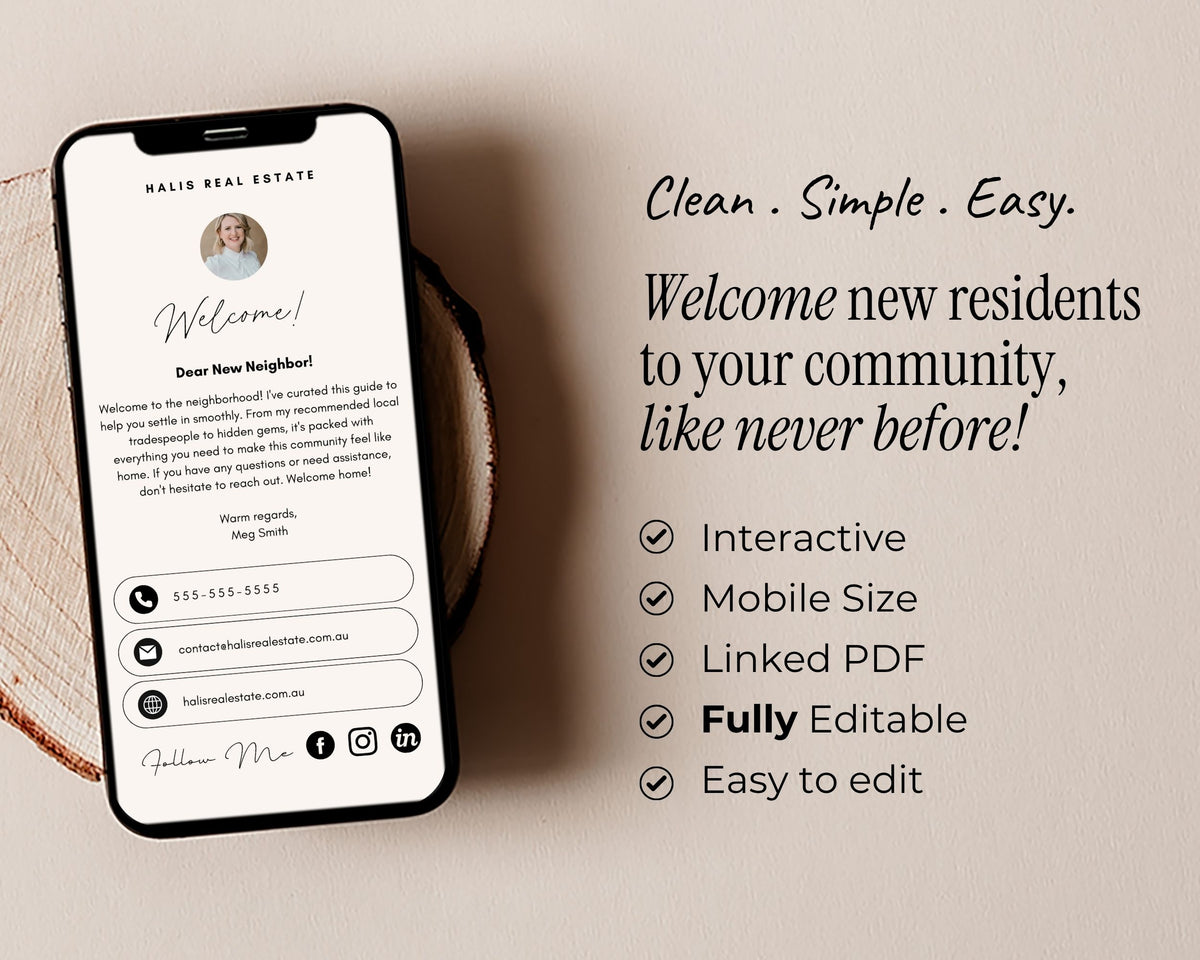 Realtor Local Community Guide Template for Real Estate Agents Marketing Relocation Community Welcome City Guide Digital Mobile ebook Canva