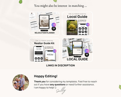 Moving Checklist: Realtor Client Guide (Editable Canva Template) RE1