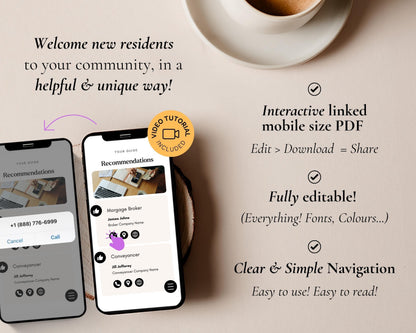 Local Guide Real Estate | Digital Realtor Relocation Guide | Real Estate Agent Community Guide, City Guide, Editable Canva Template RE1