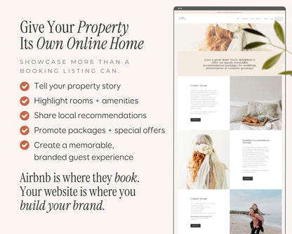 Bed and Breakfast, Vacation Rental Wix Website Theme