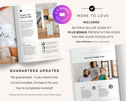 Real Estate Agent Canva Template Bundle: Buyer Seller Guides (Printable Editable Digital Download)