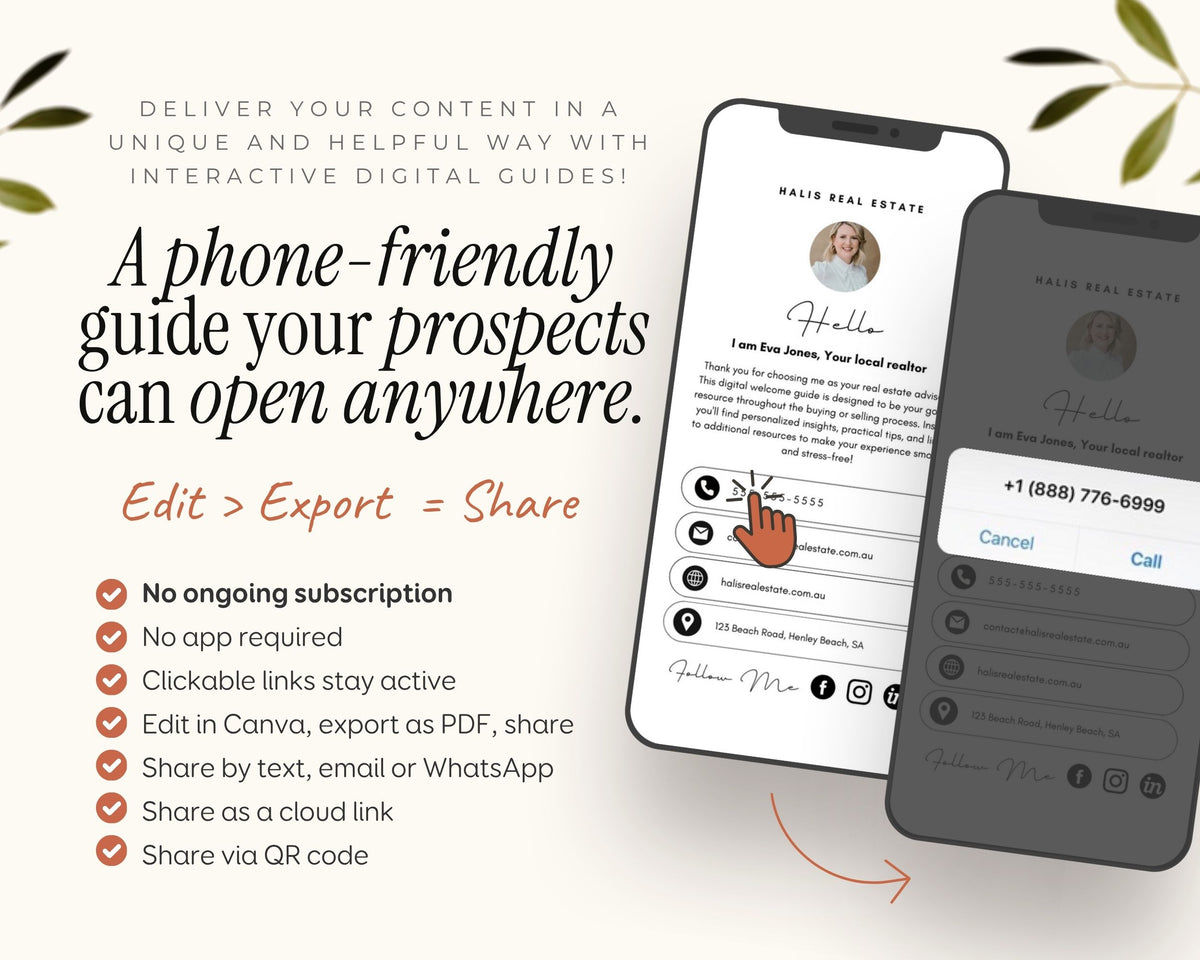 Digital Real Estate Agent Realtor Welcome New Client Guide Templates Canva, About Profile Marketing Digital Bundle Packet, New Buyer Seller