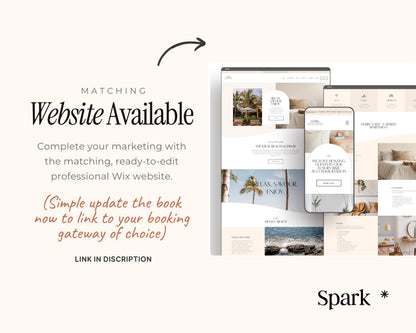 The image is a promotional graphic for a website called "Matching Website Available". It features a book and a smartphone displaying the website, along with text providing information about the website and instructions for updating the book to link to the website.