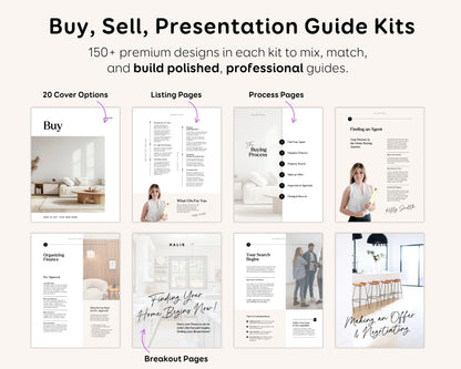 Real Estate Agent Canva Template Bundle: Buyer Seller Guides (Printable Editable Digital Download)