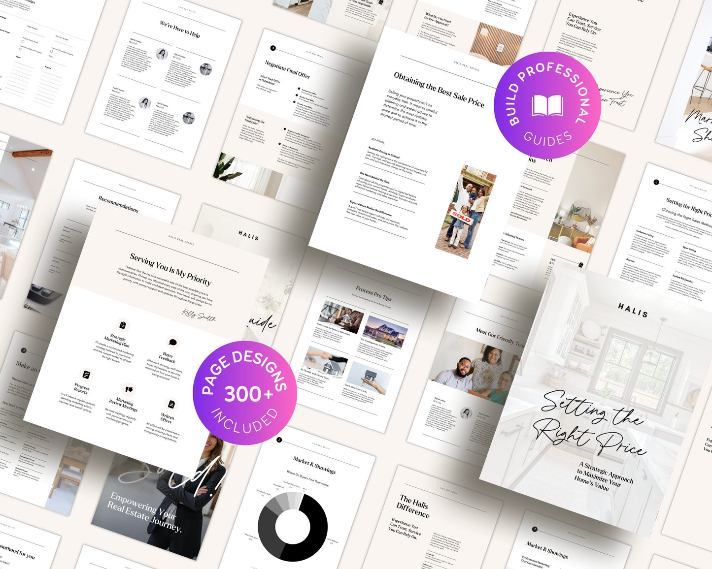 Real Estate Agent Canva Template Bundle: Buyer Seller Guides (Printable Editable Digital Download)