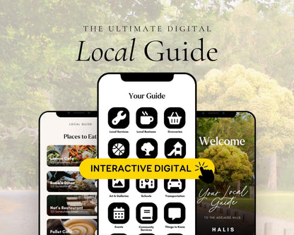 Local Guide Real Estate | Digital Realtor Relocation Guide | Real Estate Agent Community Guide, City Guide, Editable Canva Template RE1