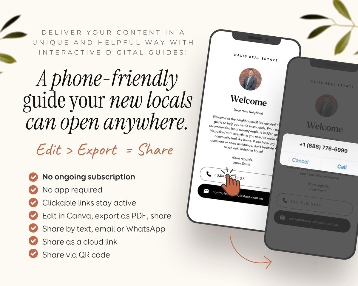 Realtor Local Community Guide Template for Real Estate Agents Marketing Relocation Community Welcome City Guide Digital Mobile ebook Canva