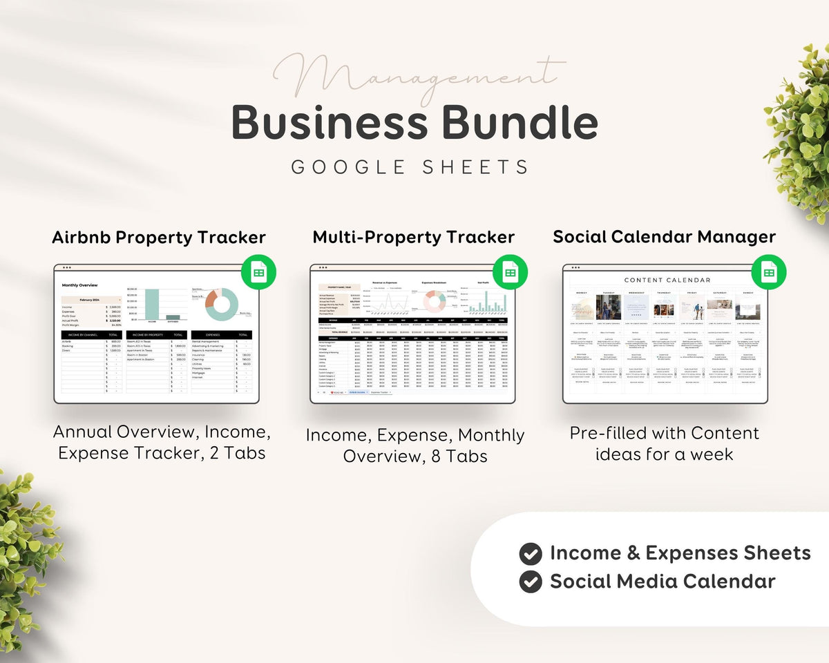 Modern Beach Airbnb Host Bundle: Website, Welcome Books, Signs, Checklists, Spreadsheets & Marketing (Editable Canva Templates) BC1