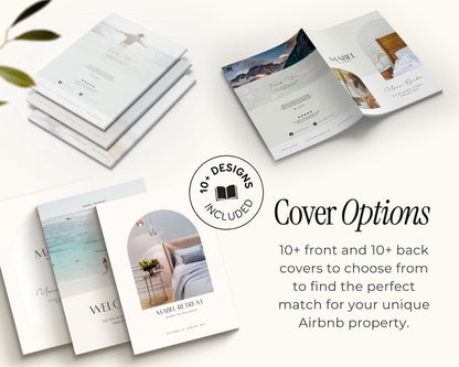 Modern Airbnb Welcome Guide Book Template, Printable