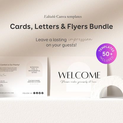 Airbnb Host Template Bundle - House Signs, Welcome Guide Books, Cleaning Checklists & More! EG2