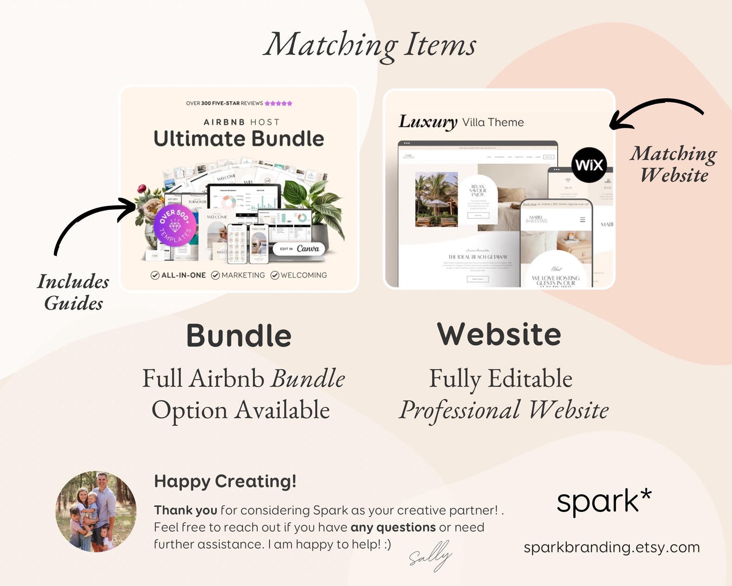 Printable & Digital Airbnb Welcome Book Canva Templates