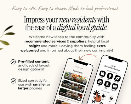 Realtor Local Community Guide Template for Real Estate Agents Marketing Relocation Community Welcome City Guide Digital Mobile ebook Canva
