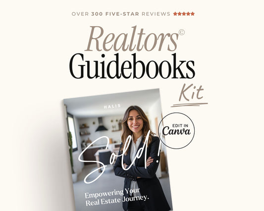 Real Estate Agent Canva Template Bundle: Buyer Seller Guides (Printable Editable Digital Download)
