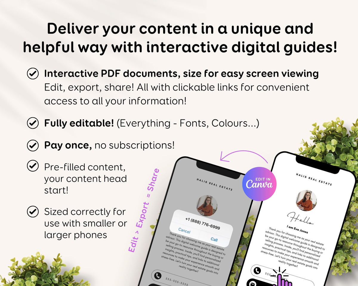 Realtor Moving Guide Template: Editable Digital Checklist for Agents RE1