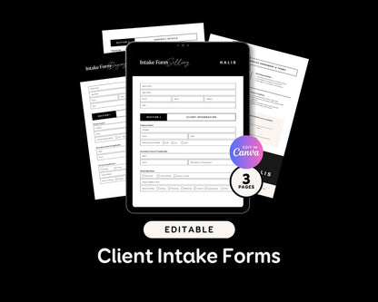 Real Estate Client Intake Forms - Buyer & Seller Editable PDF RE1