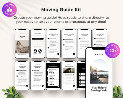 Realtor Moving Guide Template: Editable Digital Checklist for Agents RE1