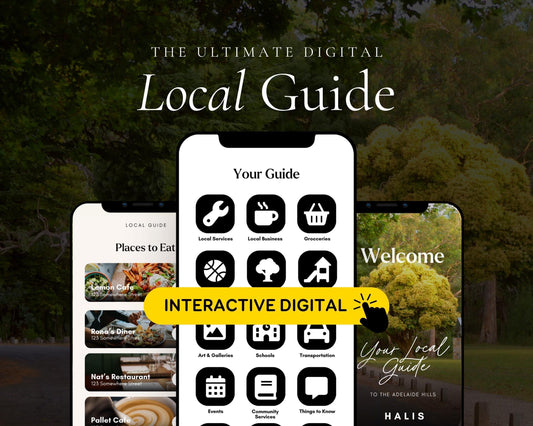 Local Guide Real Estate | Digital Realtor Relocation Guide | Real Estate Agent Community Guide, City Guide, Editable Canva Template RE1