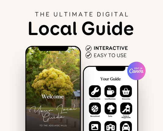 Realtor Local Community Guide Template for Real Estate Agents Marketing Relocation Community Welcome City Guide Digital Mobile ebook Canva