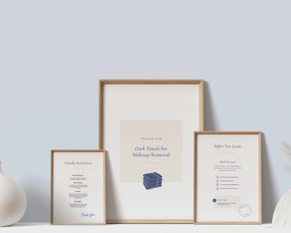 Modern Airbnb Signs | Airbnb Posters, House Signs, Welcome Sign, Welcoming Signs Printable House Rules, Review, WiFi, Canva Templates, BC1